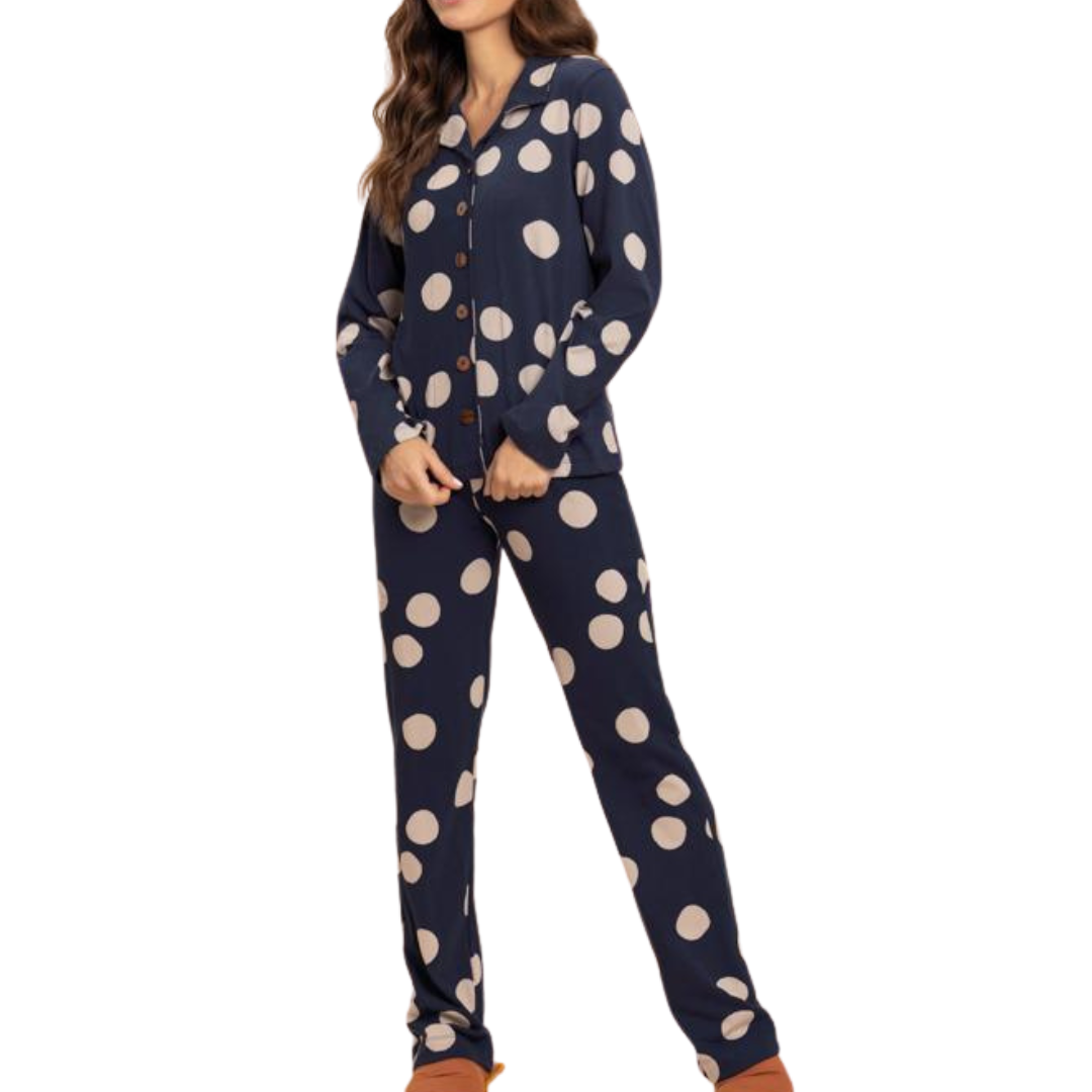 Pijama Longo Estilo Americano
