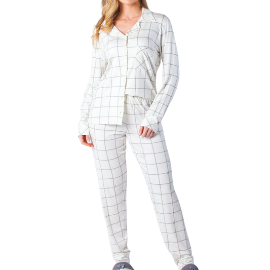 Pijama longo estilo americano
