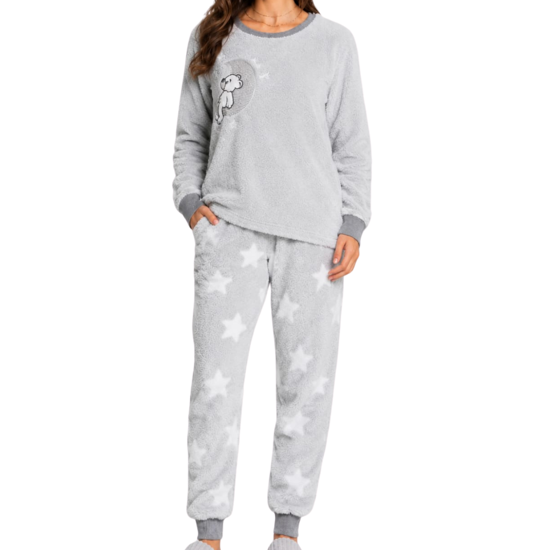 Pijama longo fluffy