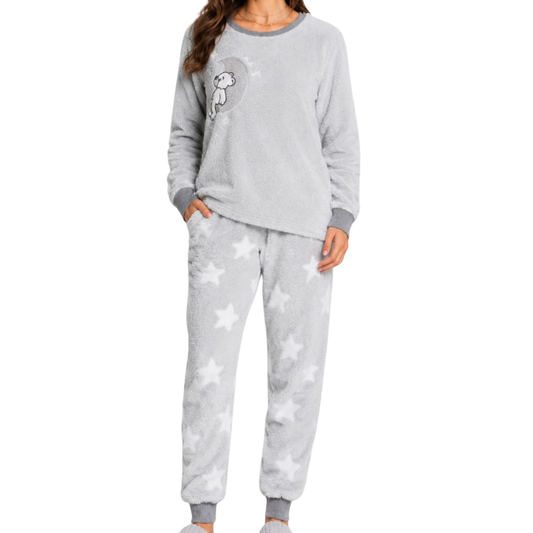 Pijama longo fluffy