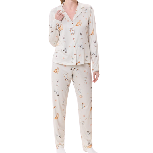 Pijama longo estilo americano