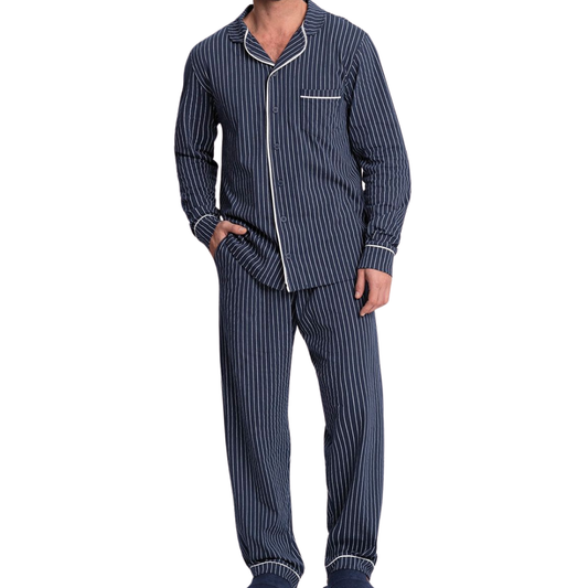 Pijama Masculino Longo Estilo Americano